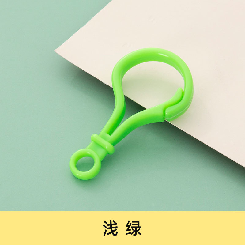 Picture of diy jewelry accessories color bulb button doll key chain plastic lobster buckle bag buckle acrylic hook buckle