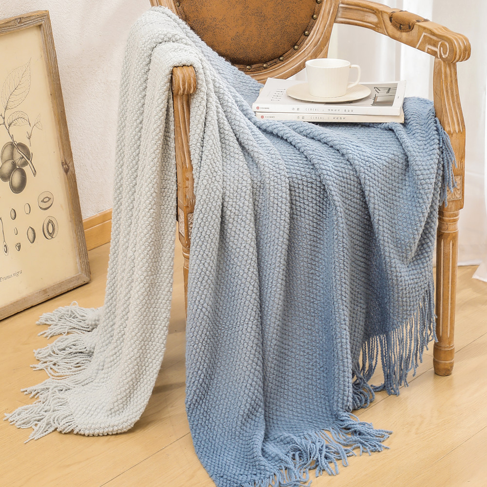 Gradient Sofa Blanket Cover Blanket Blanket Pineapple Blanket Knitted Blanket Nap Blanket Air-conditioning Blanket Bean Blanket blanket