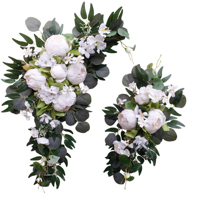 Artificial Flower wedding arch background decoration floral suit Welcome Card Party decoration flower