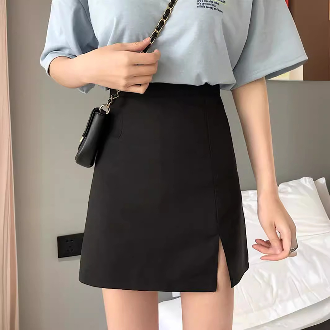 Picture of Large Size Women's Clothing Chubby Girl Fit Thick Thigh Skirt Summer New Style Chubby Girl Skirt Slim A- line Short Skirt