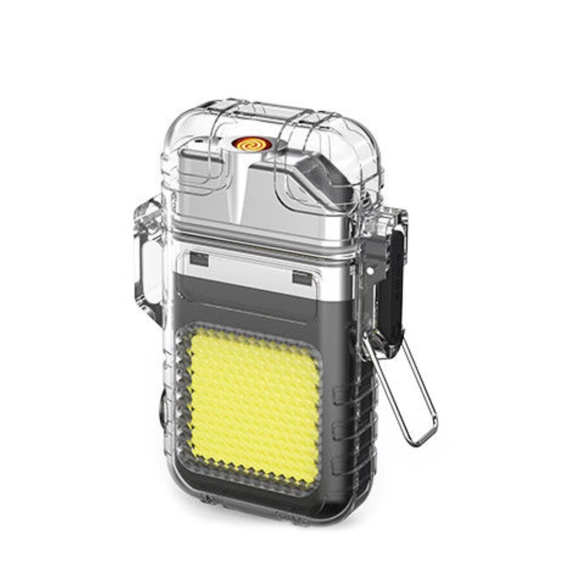 Picture of Cross-border multifunctional flashlight arc lighter rechargeable keychain light portable work light cigarette lighter