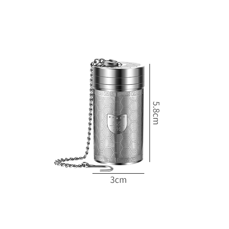 Picture of 316L stainless steel tea strainer stewed teapot tea making artifact tea compartment water separation tea filter cooking ball