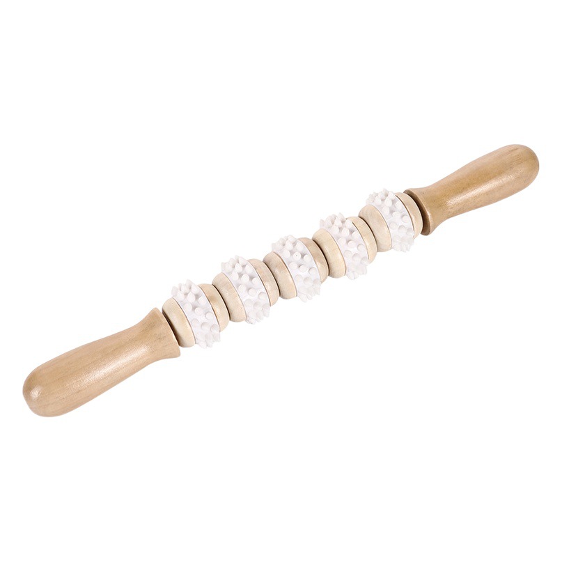 Wooden massage roller stick fat reducing Ball Body shaping wooden massage tool lymphatic drainage massager body shaping tool