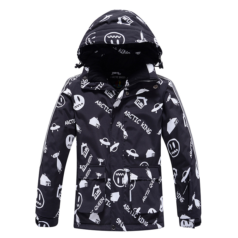 Picture of Children's Ski Suit for Boys and Girls Winter Outdoor Windproof Water-splashing Warm Thickened Snowboard Double-board Ski Suit New