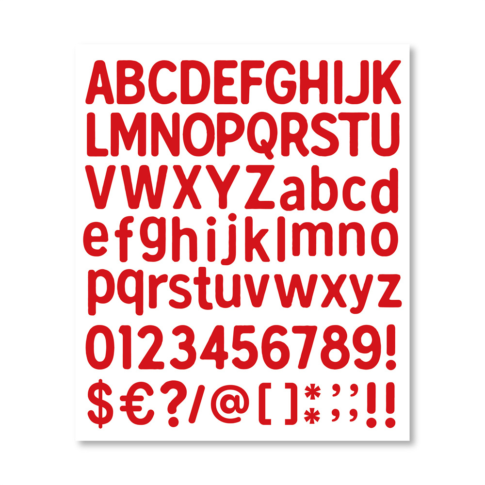 Picture of Amazon TK cross-border diy letters and numbers stickers colorful combination stickers water cup stickers creative index hand account stickers