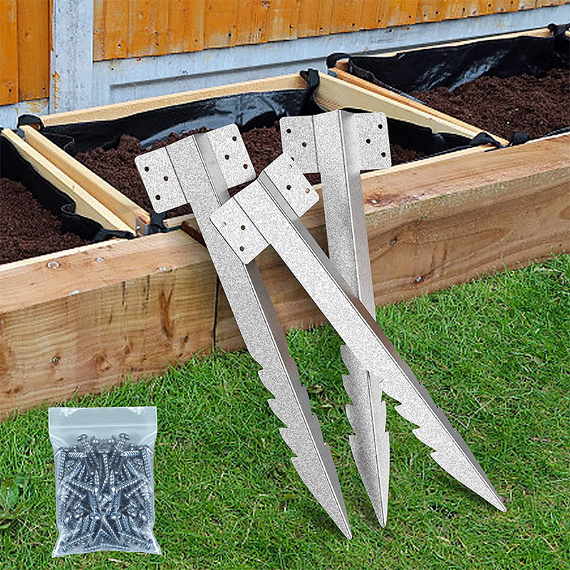 Amazon Heavy Duty Timber Brackets Serrated Fence Post Bracket for Raised Planting Beds Driveways Decks