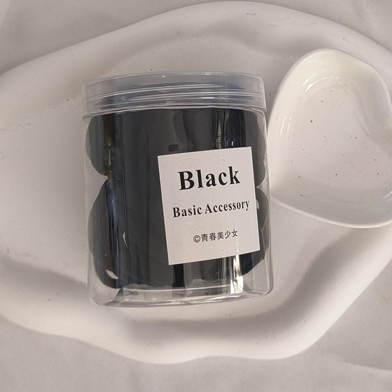 Picture of Single Wholesale Black Headband Hair Tie for Women Korean Style High Elasticity Does Not Hurt Hair Rubber Band High Ponytail Baby Hair Accessories