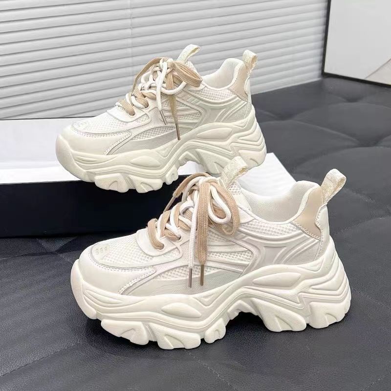 Thick-soled daddy shoes for women ins trendy 2022 Autumn New comfortable wear-resistant Korean style breathable casual sneaker for students