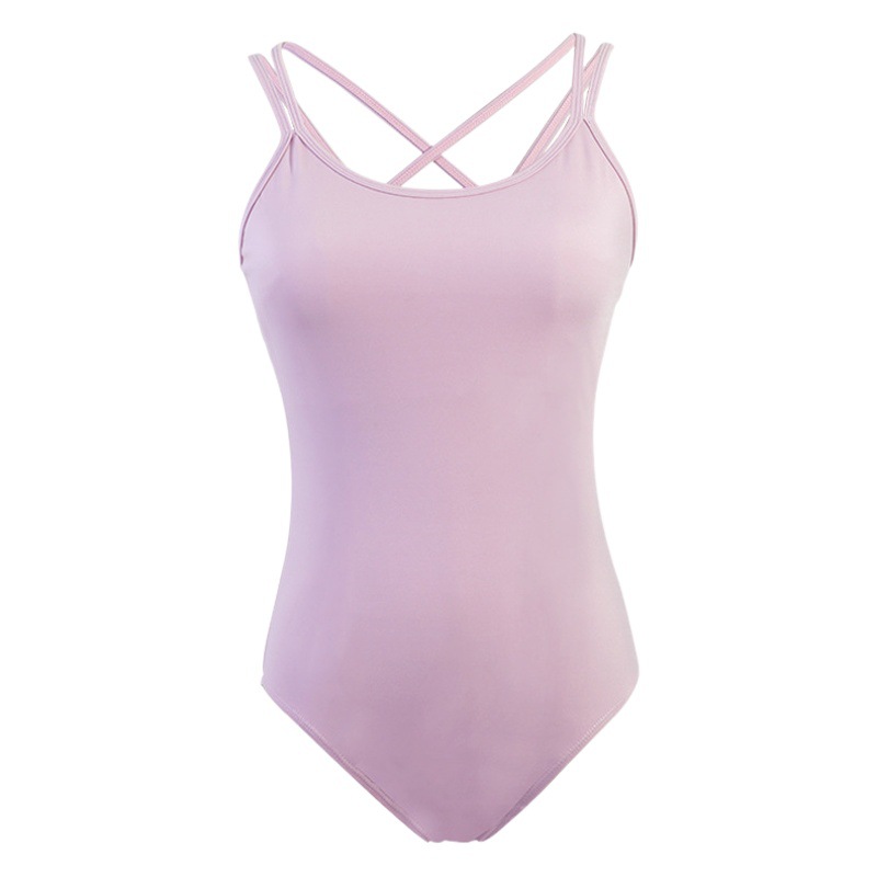 Dancing Practice Suit Female Adult Sling Gymnastics Suit Art Test High Hip Shape Suit Nylon Slimming Ballet Base Training Suit