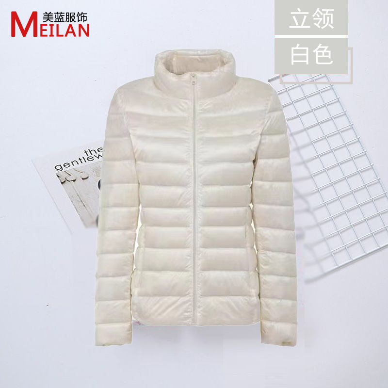 Picture of Women's down Jacket 2025 New Short Style Lightweight Thickened Warm Slim Fit Korean Style White Duck down Fashion Coat Wholesale