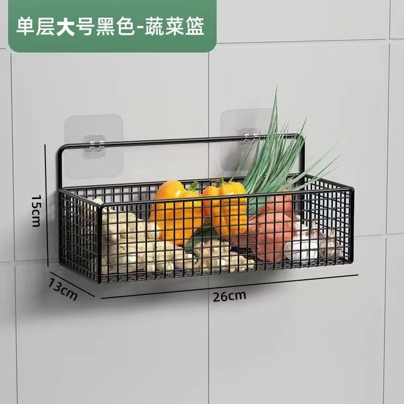 Picture of Bathroom Storage Rack Without Punching Holes Bathroom Wall-Mounted Hand Wash Basin Wall Storage Artifact Toilet Storage