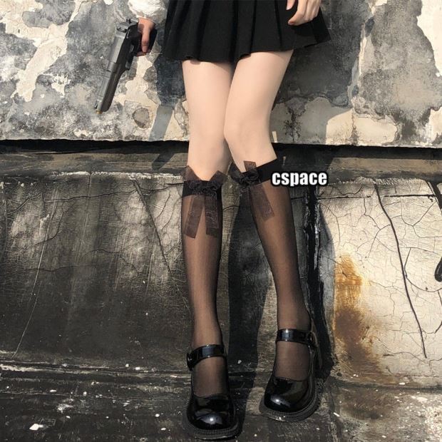JK Small Leg Socks Bow Velvet Small Leg Socks Lolita Style JK Stocking Lolita Bow Knee Stocking