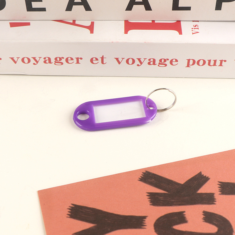Picture of Plastic Key Tag Markable Number Plate Classification Management Mark School Hotel Advertising Keychain