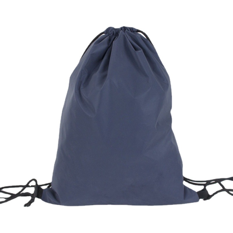 Reflective Bag Polyester Backpack Drawstring Bag Sports Gym Bag Travel Storage Bag Custom Logo