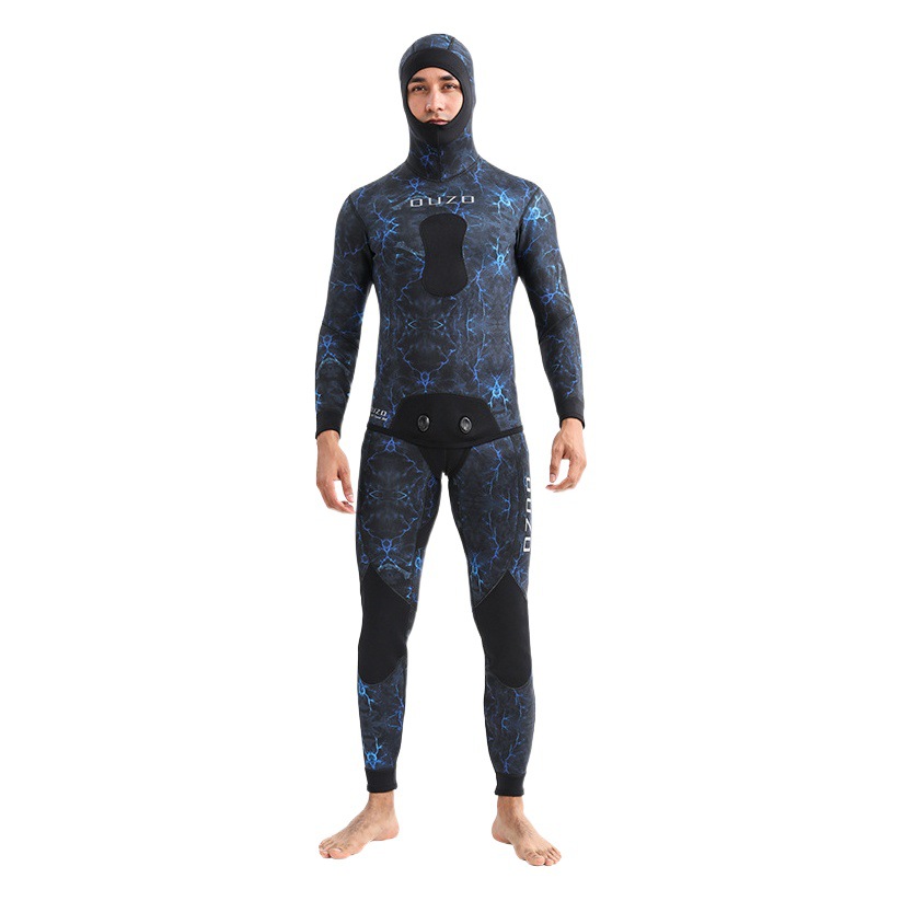 New 3mm Fish Hunting Clothes Split Swimming Surfer Clothes Men's Thickened Cold-proof Sun-proof Quick-drying Free Diving Suit