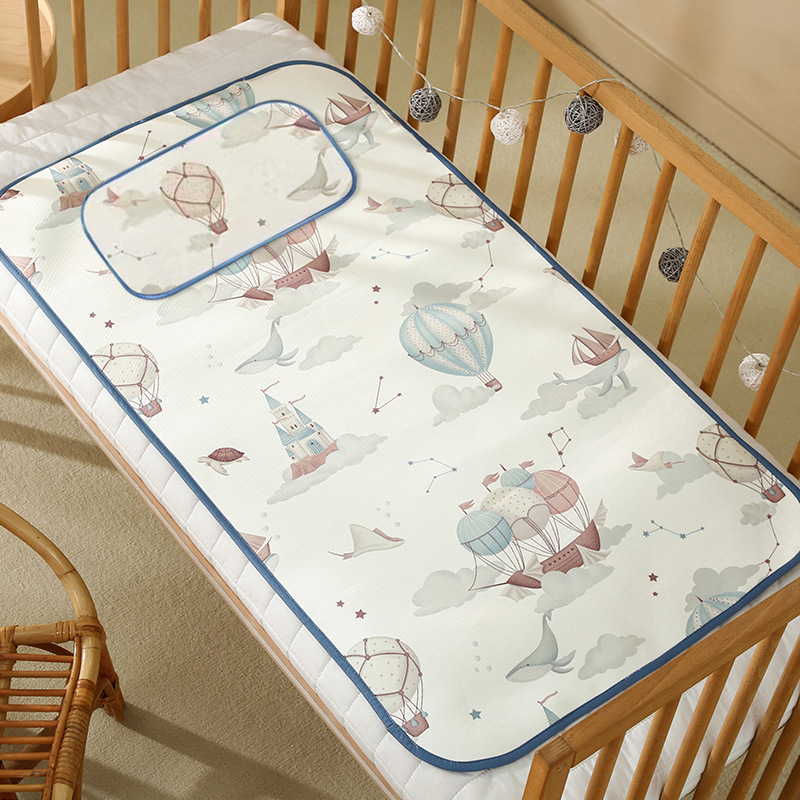 Picture of Baby mat class a ice silk cold mat breathable sweat-absorbent ice silk baby single newborn stroller mat children's car mat