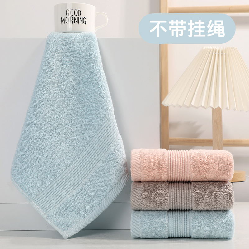 Picture of Pure Cotton Type a Cotton Square Towel, Thickened and Soft, Plain Cotton Towel for Home Use, Children's Face Towel for Kindergarten
