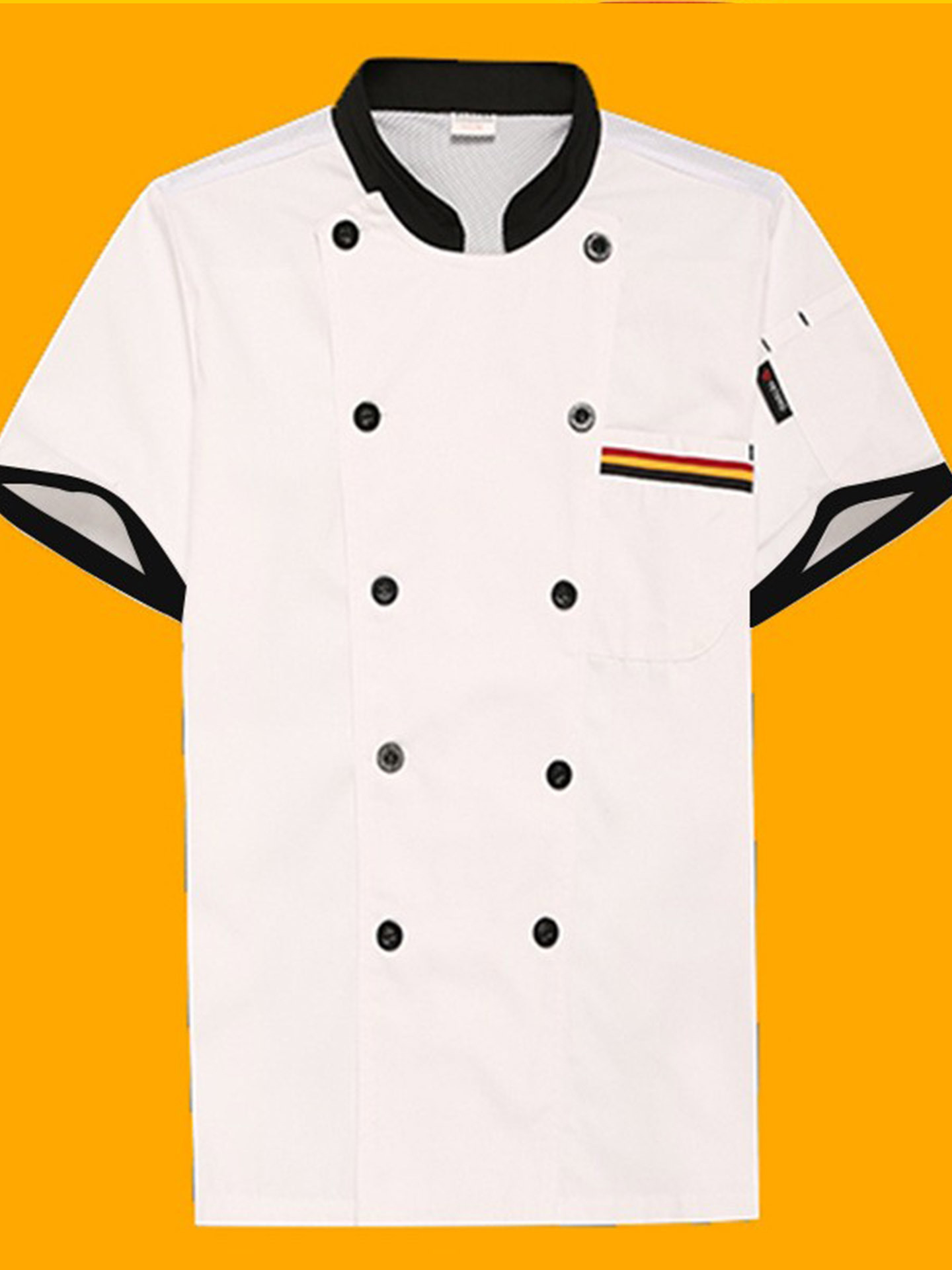 Picture of Restaurant Canteen Kitchen Clothing, Hotel Chef Work Clothes, Summer Clothing, Hotel Short-Sleeved Chef Clothes, Custom Made