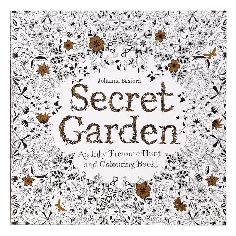 English Version Secret Garden Adult Decompression Coloring Book Adult Coloring Book Student Hand-painted Graffiti Painting Book Painting