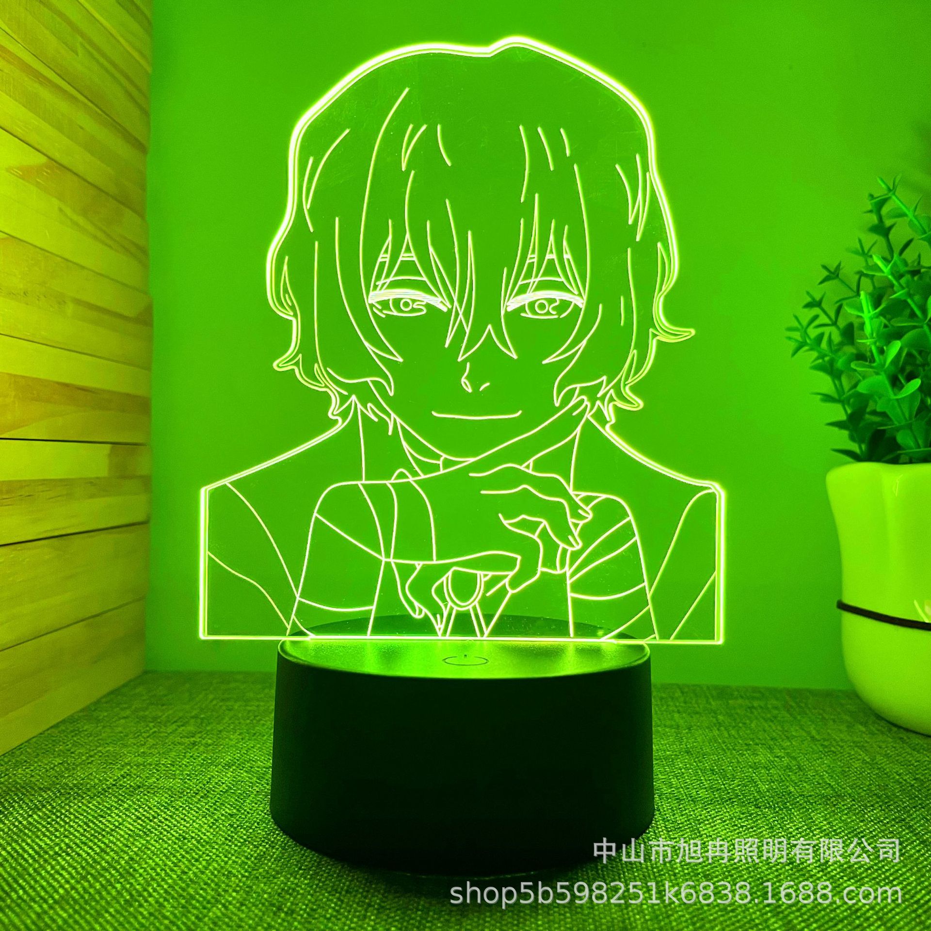 Cross-border 3D Nightlight Wenhao Wild Dog Taizai Atmosphere Creative Gift Bedside Lamp Gift Gift