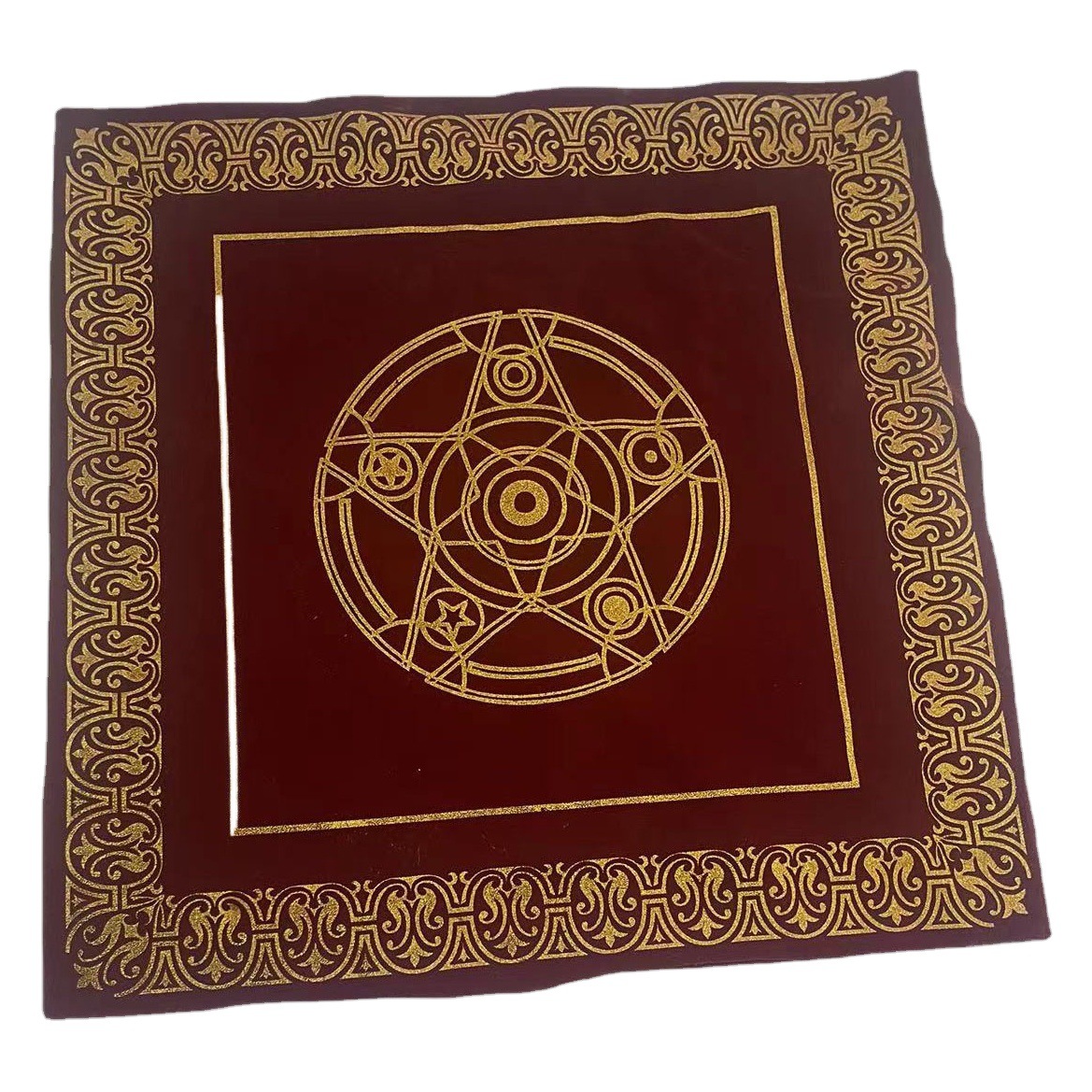 Picture of Wholesale Tarot Card Tablecloth Black Velvet Digital Printed Table Card Game Card