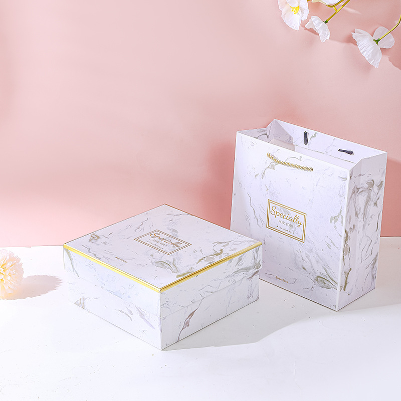 Heaven and Earth Cover Gift Box Packaging Box Hard Box Empty Box Square High-End Business Companion Gift Box Universal Birthday Gift Box