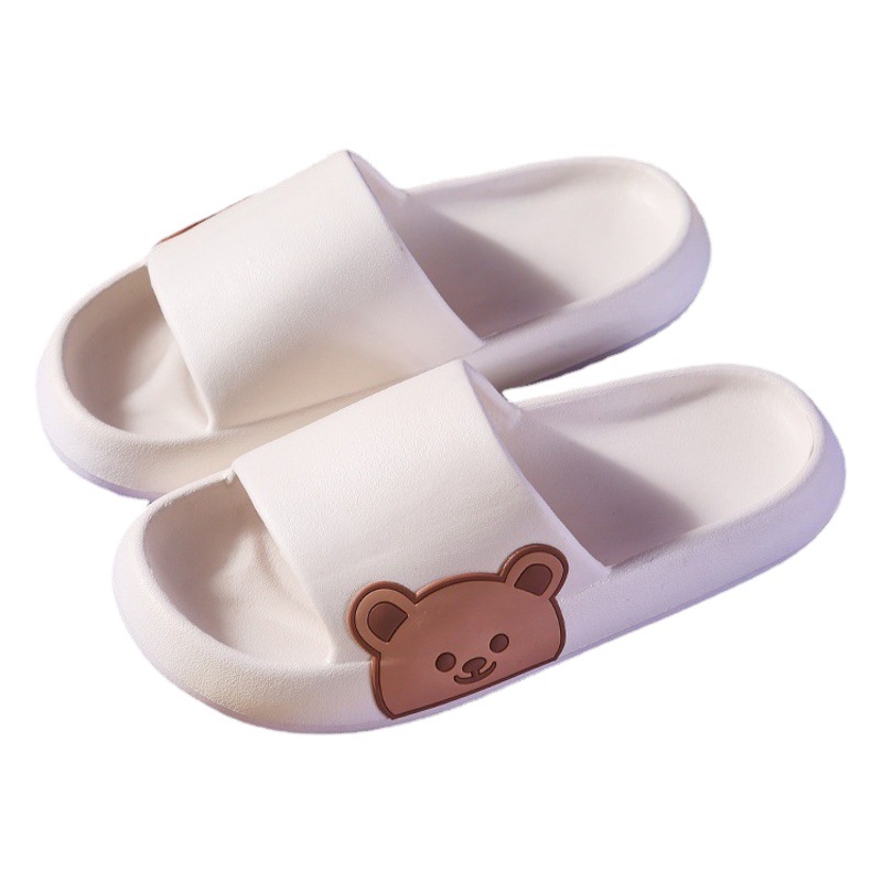 Trendy Slippers with a Soft Sole for Women, Summer Cartoon Cute Style, Durable Home Slippers for Men, Comfortable Couple's Slippers for Bathing