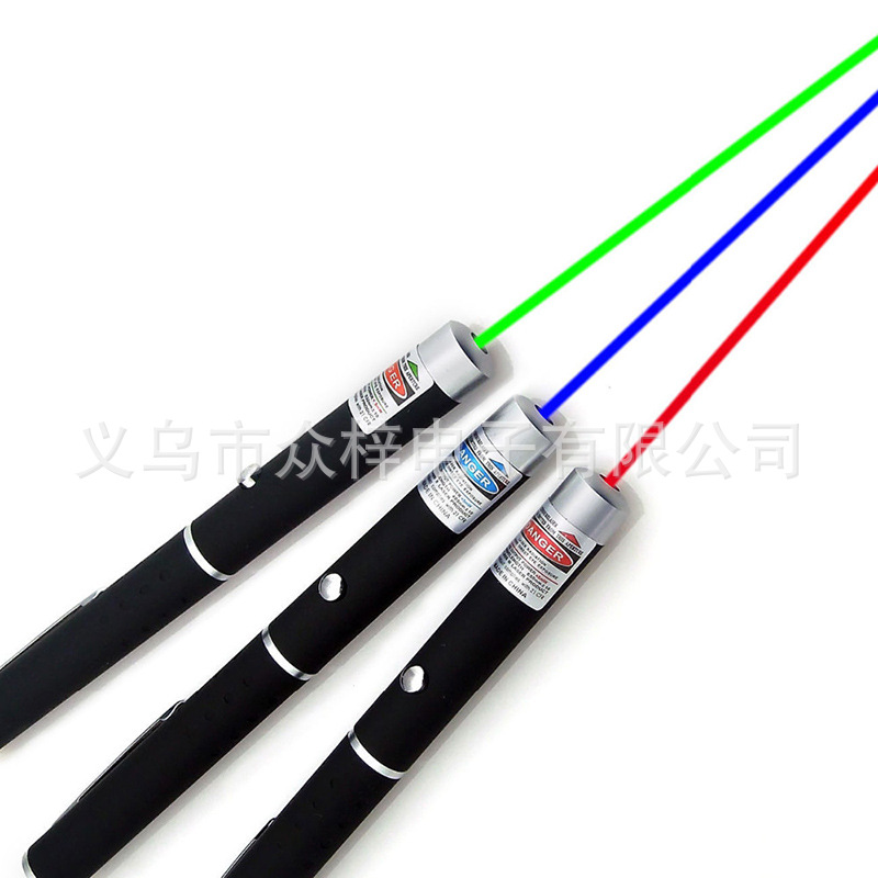 Picture of A large number of spot cross-border 5MW Red Light Green Light blue single point sand table pointer instructions to tease cats and dogs