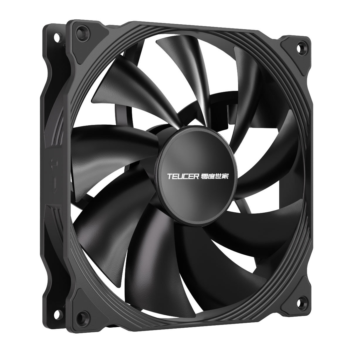 Teucer Af-14025 Pwm Matte Version 14cm Computer Case Silent Temperature Control Cooling Performance Fan