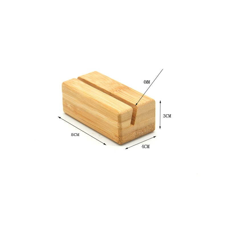 Picture of Wooden postcard base solid wood calendar base dining card table card photo holder card holder table card holder calendar base