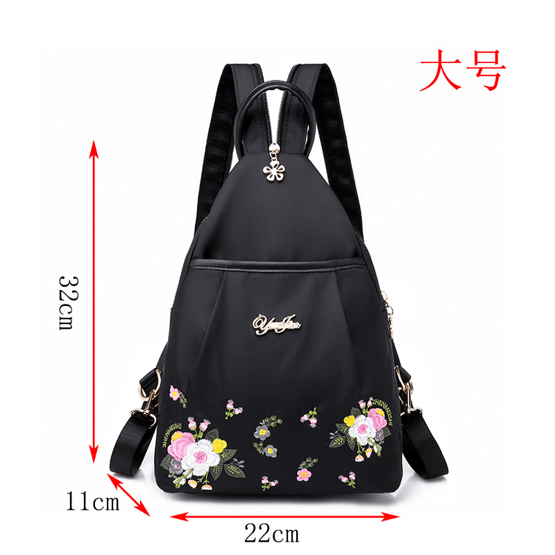 Picture of Ethnic Style Backpack Women's Bag 2024 New Korean Style Mini Backpack Versatile Canvas Nylon Oxford Cloth Chest Bag
