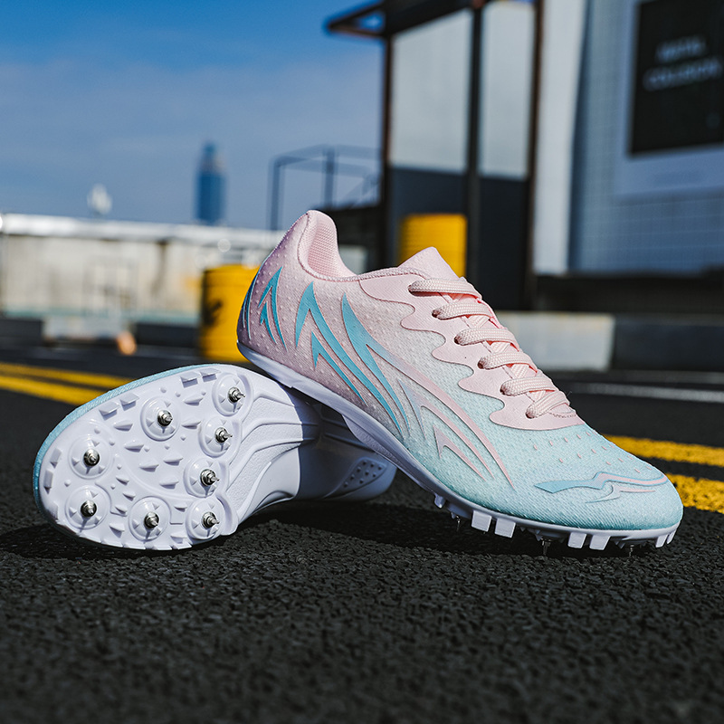 New spike shoes track and field sprint men's professional spike shoes female students high school entrance examination sports special spike shoes long jump middle and long distance running