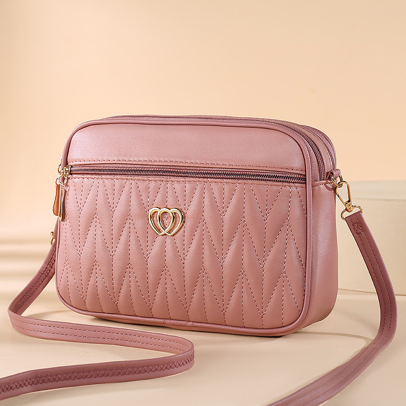 Bag Women's Crossbody Bag 2024 Summer Women's Bag Shoulder Bag Embroidered Women's Small Round Bag Large Capacity Mobile Phone Bag for Hair