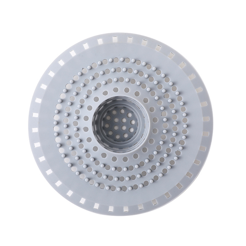 Picture of Sink anti-clogging silicone floor drain cover bathroom drain hair anti-clogging filter sewer filter