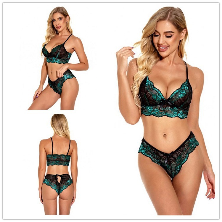 Europe and the United States sexy lingerie lace bra underwear perspective temptation passion sexy uniforms spot wholesale