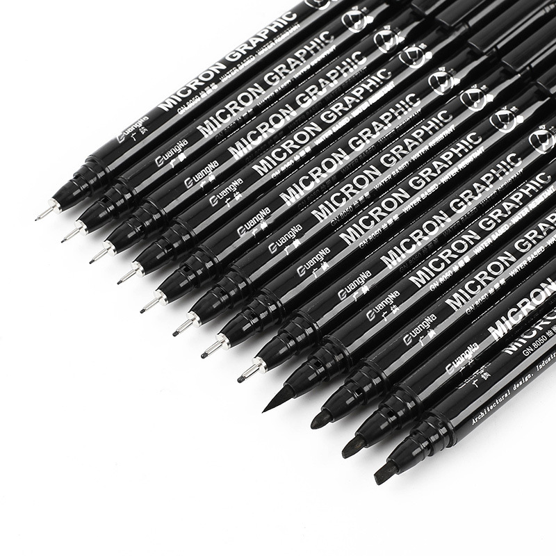 Guangna Needle Pen 8050 Waterproof Gouxie Pen Cartoon Gouda Stroke Line Cartoon Design Hand-painted Gouxie Pen