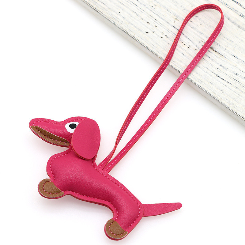 Picture of New Cartoon Personalized Keychain Bag Pendant Miu Series Dachshund Animal Shape Bag Pendant Decoration Wholesale