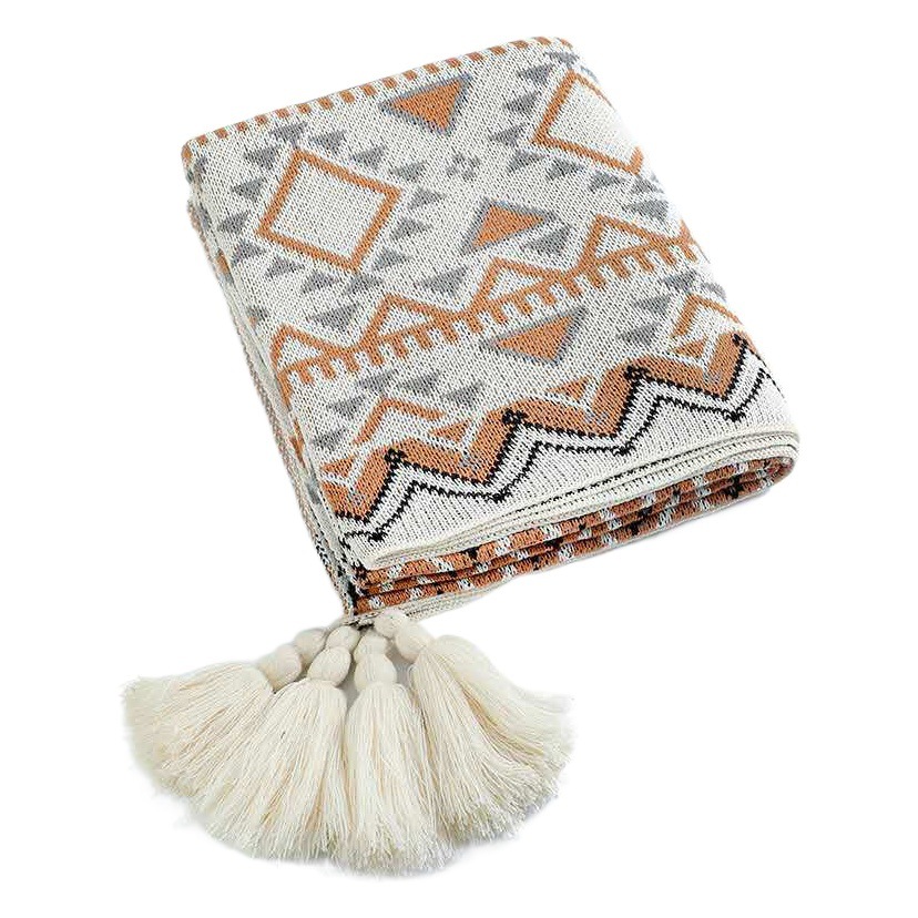 Picture of Navajo Daylight Blanket Export Knitted Bohemian Sofa Cover Blanket Office Air Conditioning Nap Blanket