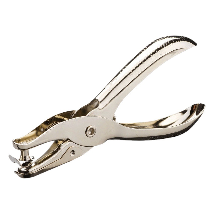 Hand-held hole punch metal hole punch stationery loose-leaf paper card manual hole punch multi-function hole punch