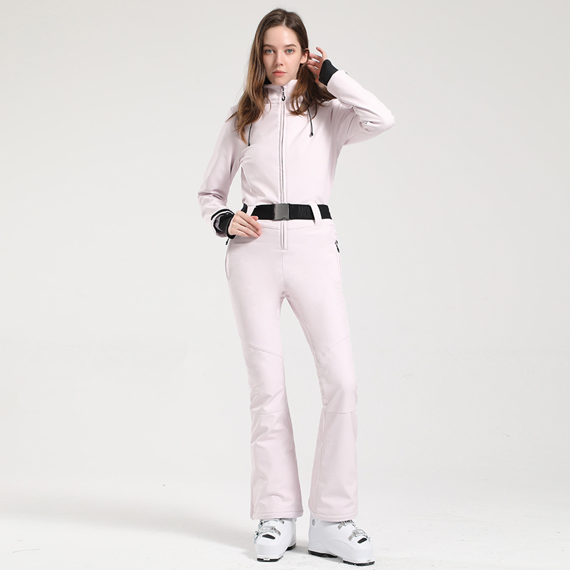 Picture of Cross-Border New Ski Suit for Women, Slim Fit, Windproof, Waterproof, Breathable and Warm, Outdoor Double-Board One-Piece Snow Suit