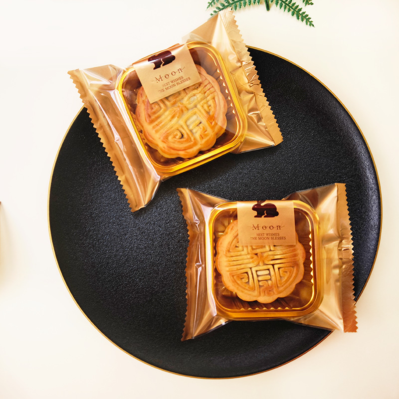 Mid-Autumn Mooncake Packaging Bag 50G75G100G Machine Sealing Bag Plastic Bag Composite Does Not Include Tray