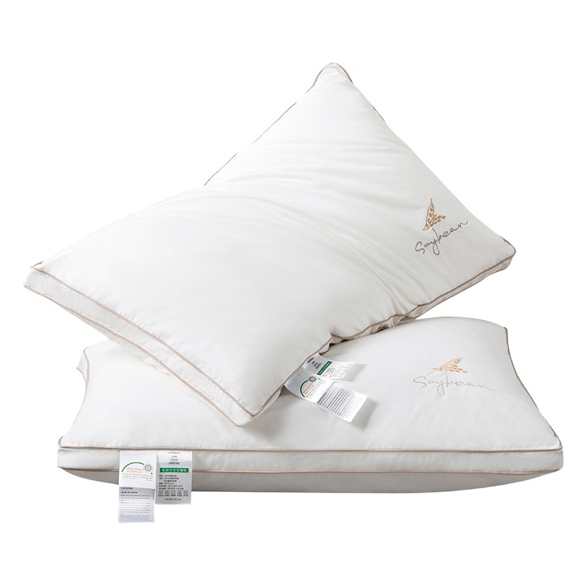 Picture of Class a Cotton Pillow Five-Star Hotel Pillow Soy Fiber Pillow Adult Neck Pillow Wedding Hotel Pillow Core Wholesale