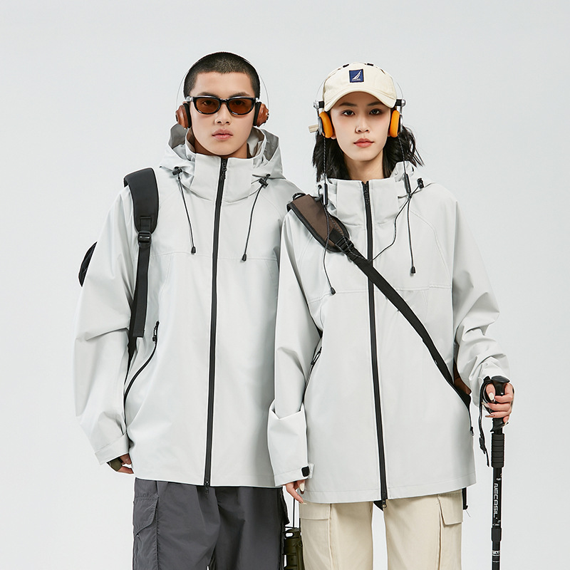 Jacket Men's Spring & Fall Thin Couple Outdoor Hiking Breathable Mountaineering Clothing Women's Windproof Waterproof Jacket Jacket Fishing