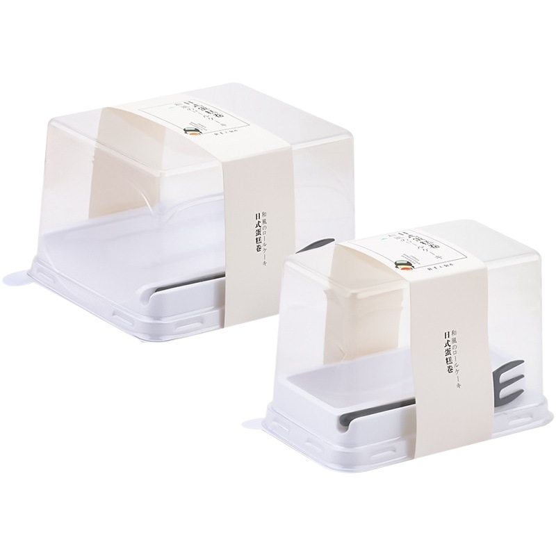 Baking Japanese-style Cake Roll Packaging Box Dream Dragon Roll Tiger Leather Roll Swiss Roll Dessert Packaging Disposable Packaging Box