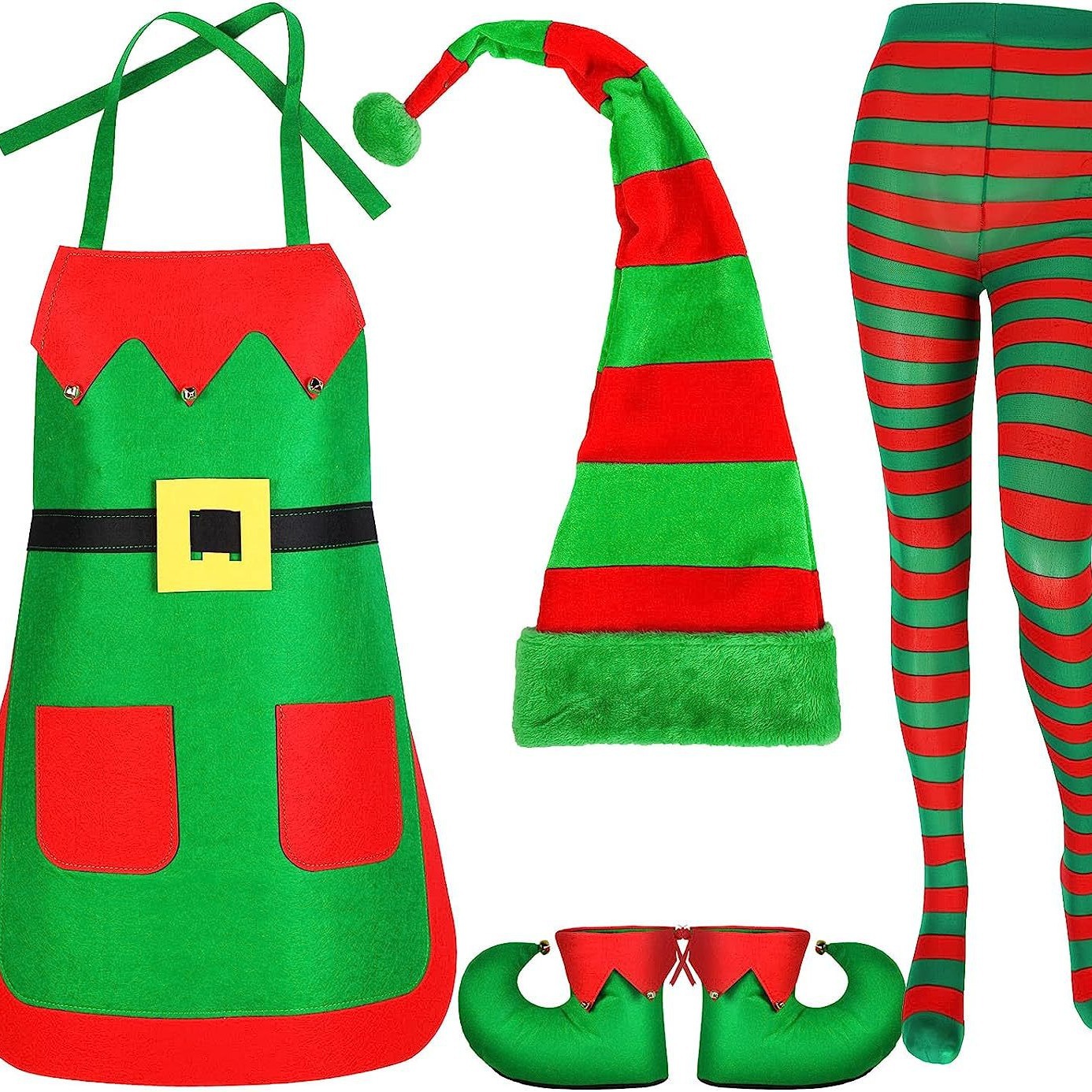 Picture of New Christmas decorations Christmas holiday costumes Christmas kitchen apron family party supplies hat