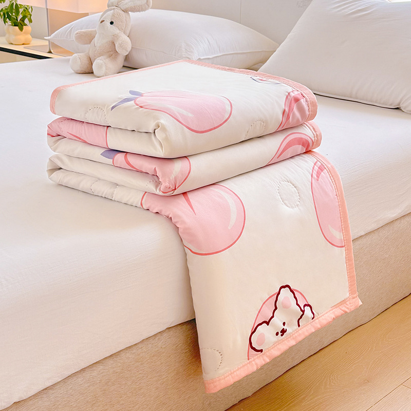 Picture of 2025 New Non-pure Cotton Summer Cool Quilt Pure Cotton Cotton Air-conditioning Quilt Summer Quilt Summer Thin Quilt Core Machine Washable