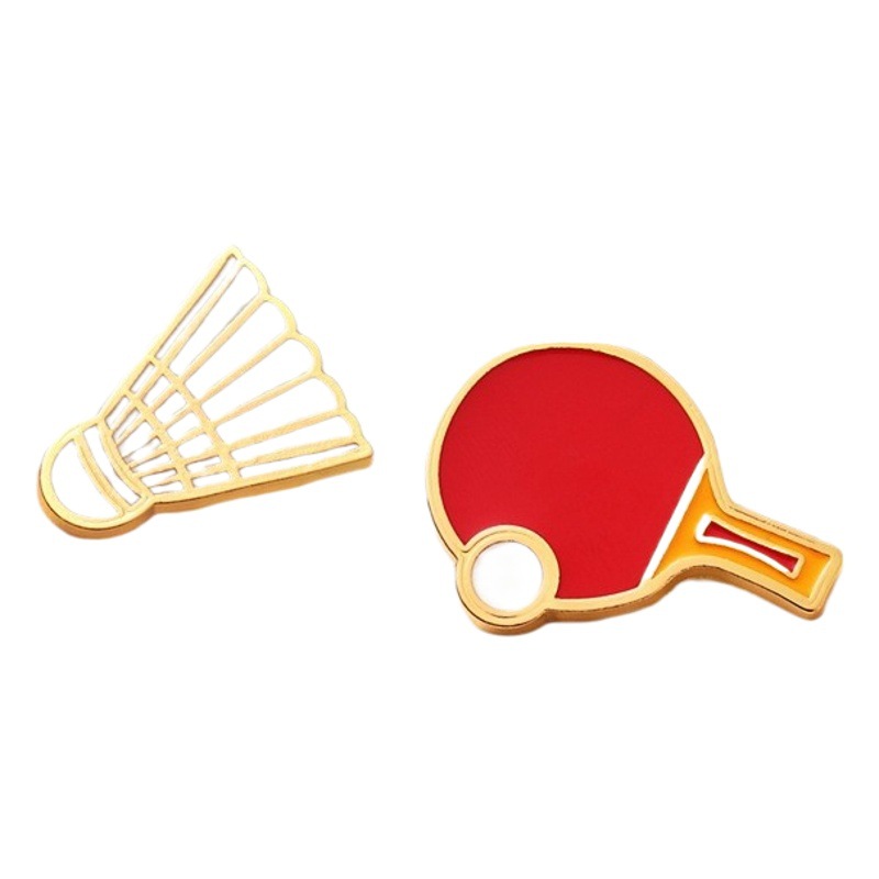 Herodi Badminton Table Tennis Metal Brooch Badge Sports Event Competition Athlete Reward Souvenir