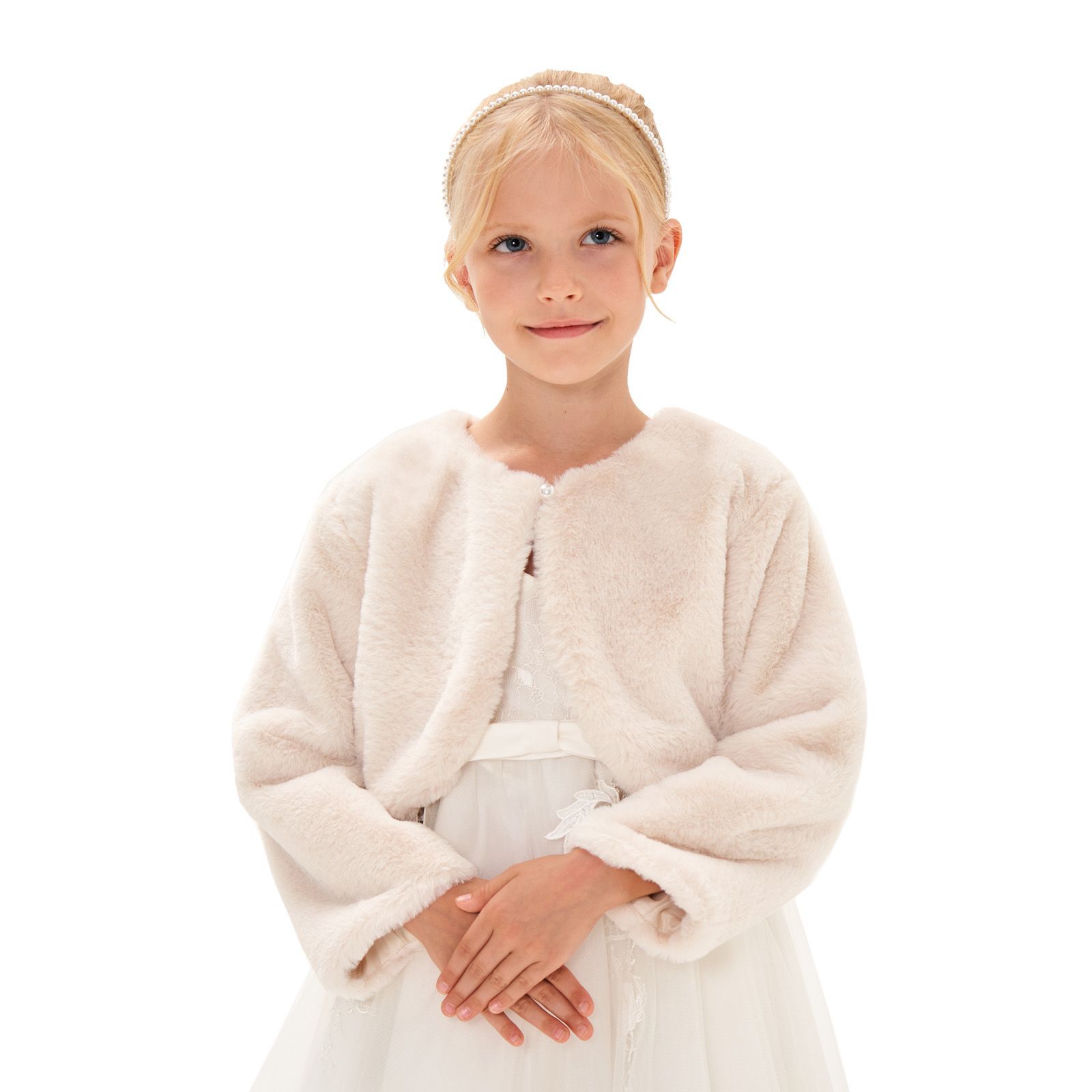 Cross-border Explosions Children's Autumn and Winter Dress Long Sleeve Crewneck Girls' Princess Dress Flower Children's Performance Outer Cape Source Factory