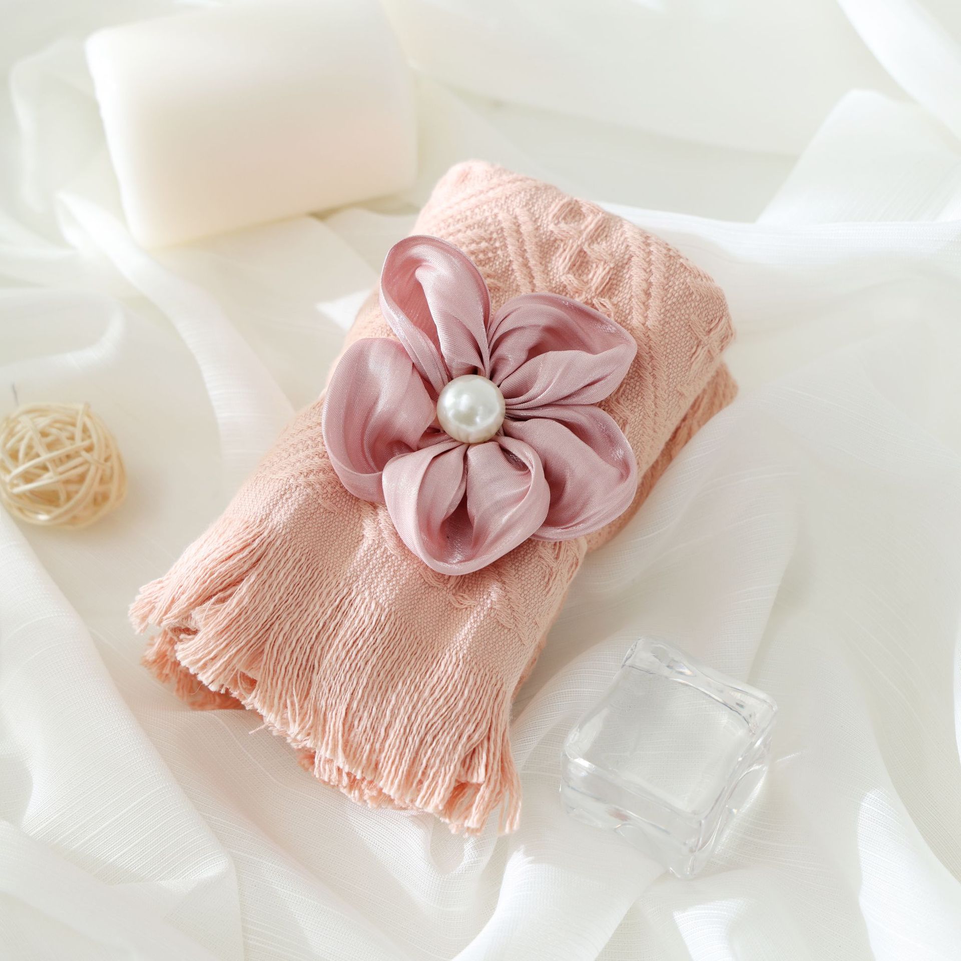 Picture of Wedding towel hand gift bridesmaid gift wedding pure cotton towel company activity opening annual meeting company small gift