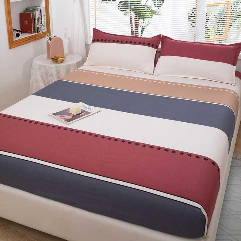 Picture of Printed Fitted Bed Sheets, Simmons Protective Dust Cover, All-Inclusive Elastic Bed Cover, No Pilling, No Shrinkage